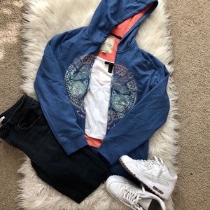 Lucky Brand Blue & Glitter Jacket